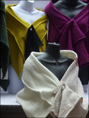 Covent Garden market - women's shawls