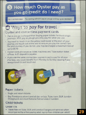Oyster card instructions