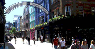 Fashion shops on London's Carnaby Street