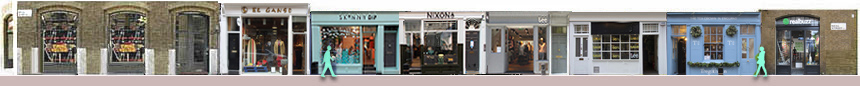 Shops on Neal Street, Covent Garden: El Ganso, Skinny Dip, Nixon, Lee, Realbuzz