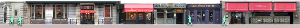 Restaurants on Russell Street in London's Covent Garden