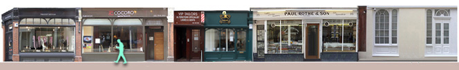 Shops and restaurants on London's Marylebone Lane
