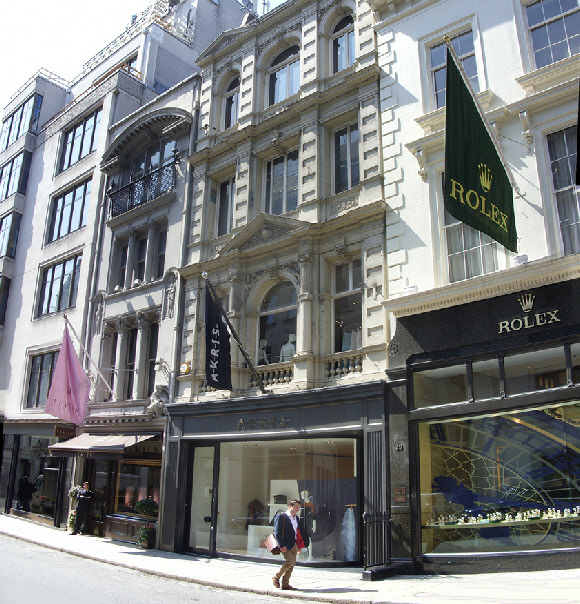 Akris womenswear shop on London's Bond Street