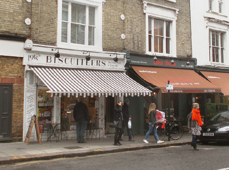 Biscuiteers bakery on Kensington Park Road in Notting Hill