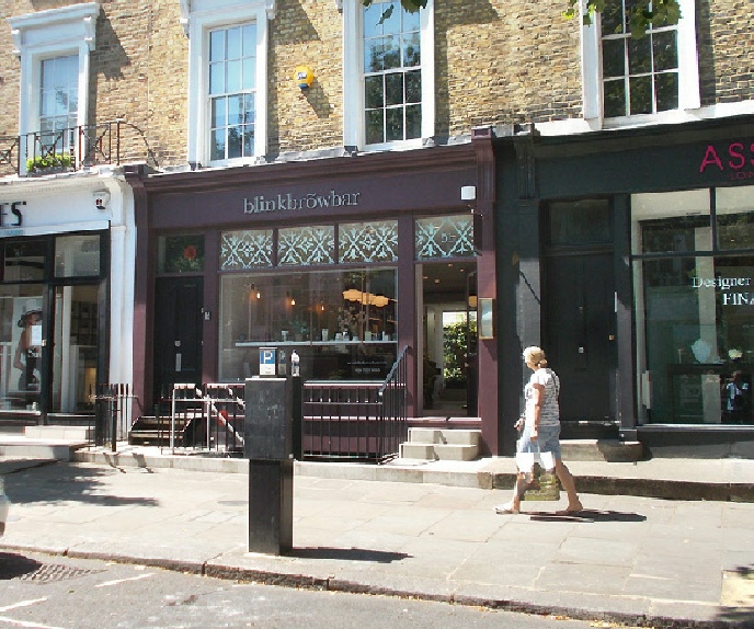 Blink Brow Bar on Ledbury Road in Notting Hill
