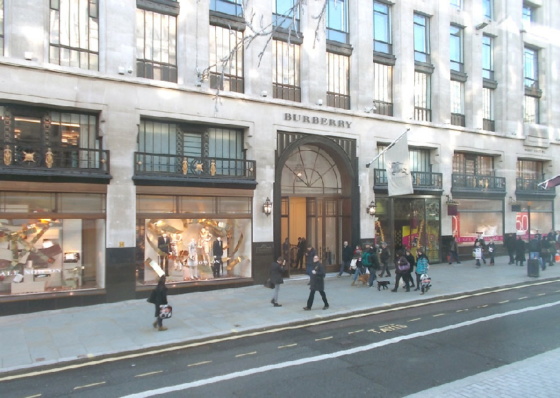 Burberry store on Regent Street in London’s West End