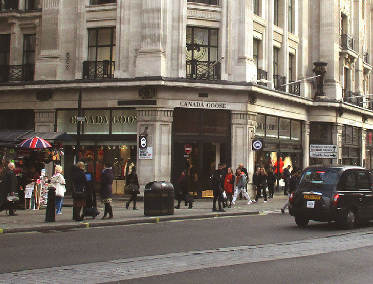 Canada Goose store on Regent Street near Oxford Circus