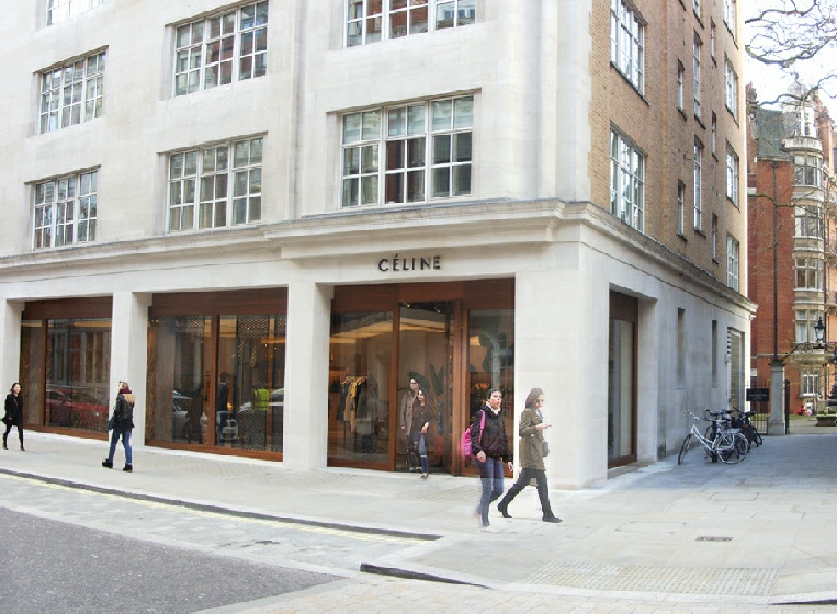 Celine womenswear store on Mount Street in London’s Mayfair