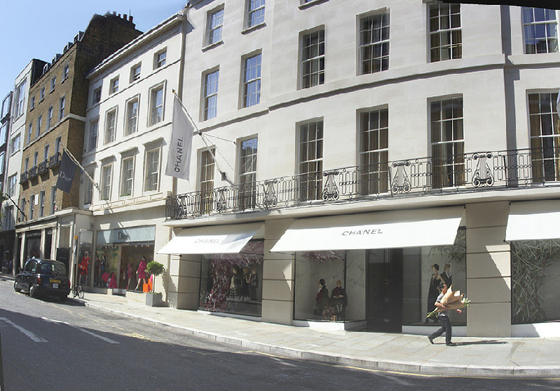 Chanel womenswear store on New Bond Street in London’s Mayfair