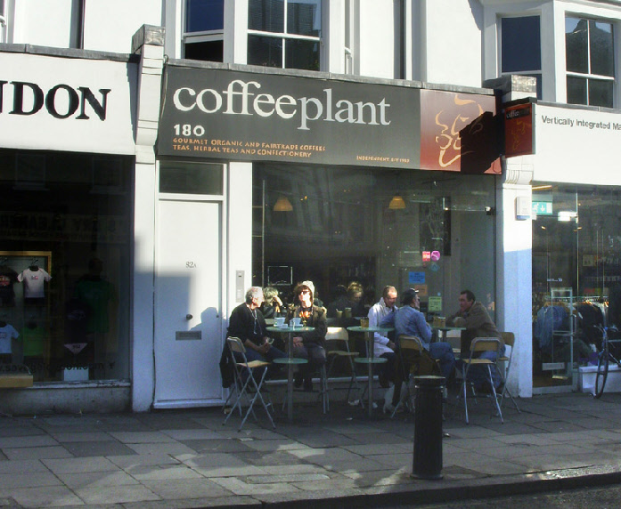 Coffee Plant cafe on Portobello Road opposite the cinema