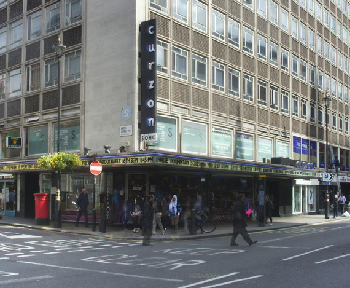 Curzon Cinema on Shaftesbury Avenue in Soho near Cambridge Circus