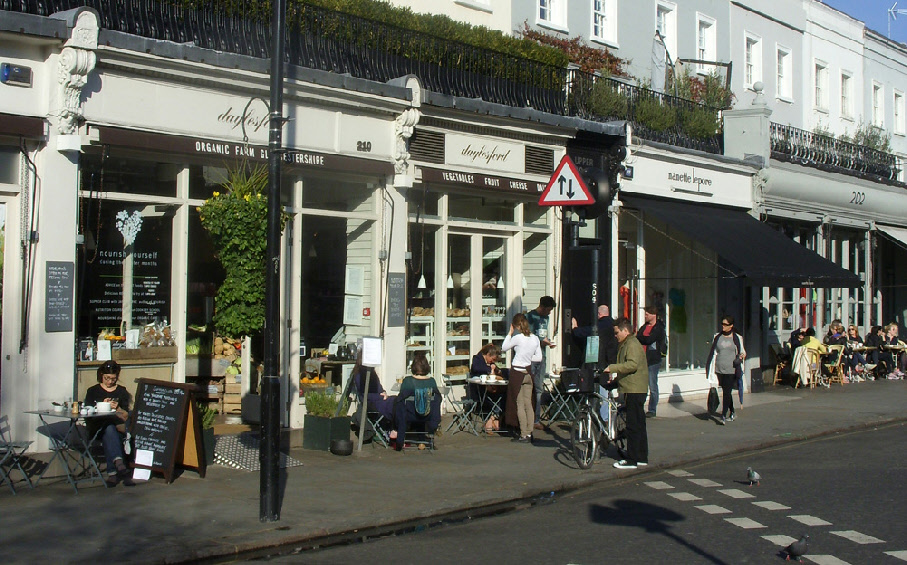Daylesford Organic grocer and cafe on Westbourne Grove  in Notting Hill