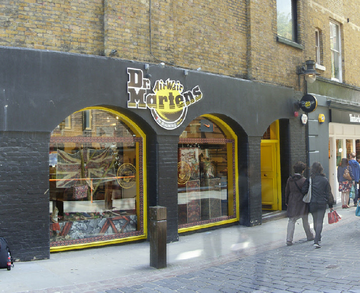 Dr. Martens shoe shop on Neal Street in Covent Garden