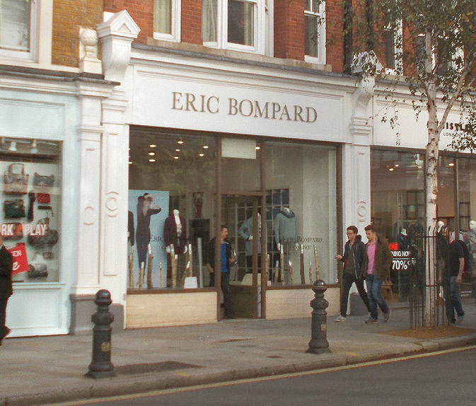 Eric Bompard cashmere clothing shop on King’s Road in Chelsea
