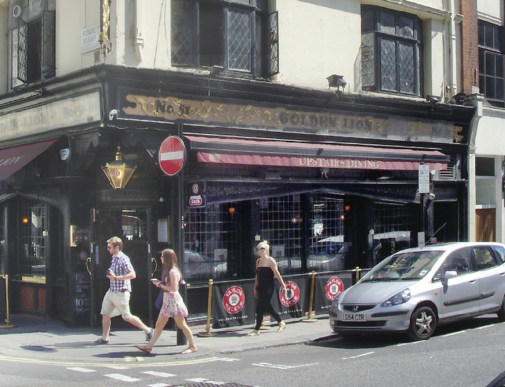 Golden Lion pub on Dean Street in London’s Soho