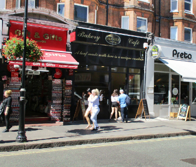 Granier bakery and cafe on Queensway in London’s Bayswater