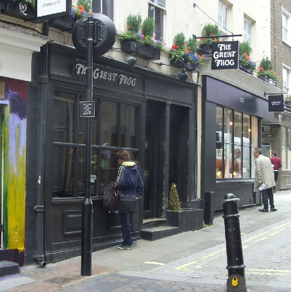 The Great Frog jewellery shop on Ganton Street in Carnaby