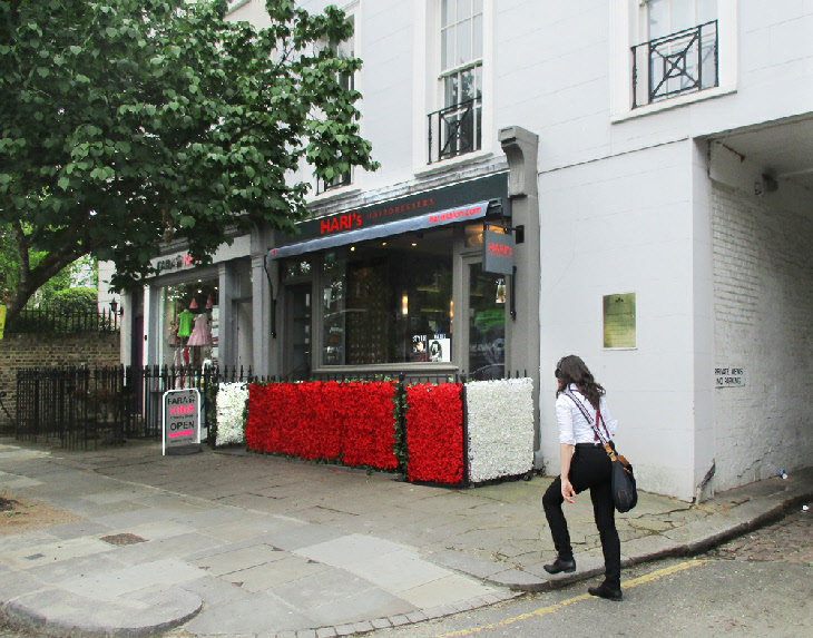 Hari’s hairdressers on Ledbury Road in Notting Hill