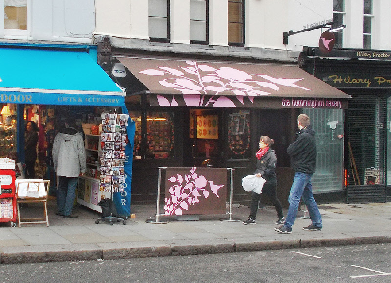 Hummingbird bakery on Portobello Road in London