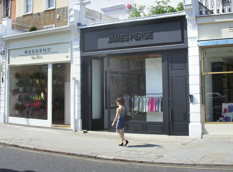 James Perse fashions shop on Westbourne Grove in Notting Hill