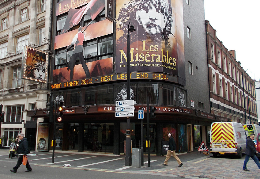 Queens Theatre on Shaftesbury Avenue in London’s Theatreland
