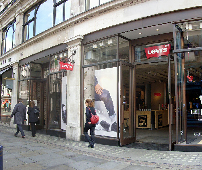 Levi’s fashion store on London’s Regent Street