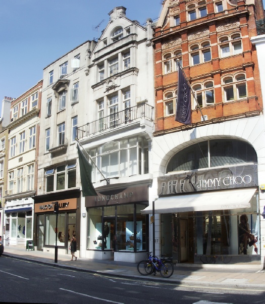 Longchamp handbags shop on New Bond Street in Mayfair
