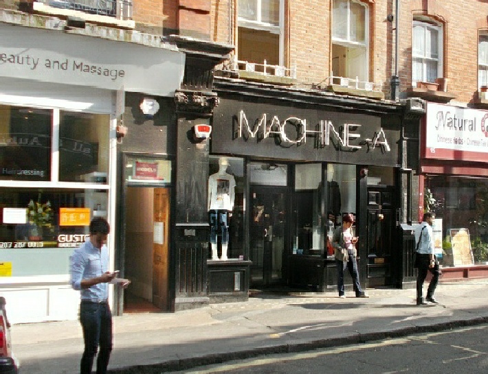 Machine-A fashions shop on Brewer Street in Soho