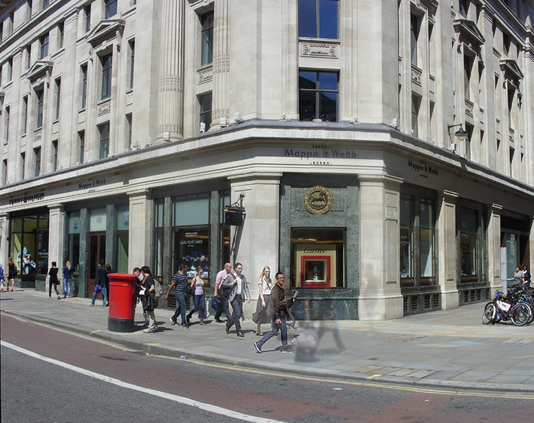 Mappin & Webb jewellery shop on London’s Regent Street