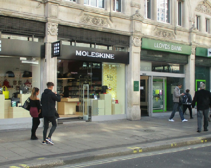 Moleskine shop on Oxford Street in London