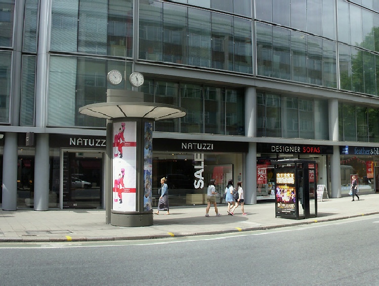 Stunning Natuzzi Italian furniture shop on London's Tottenham Court ...