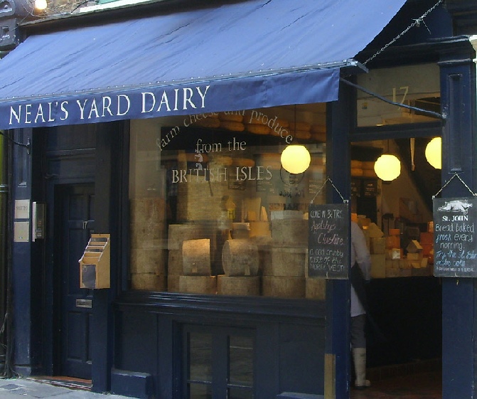 Neal’s Yard Dairy on Short’s Gardens in Covent Garden