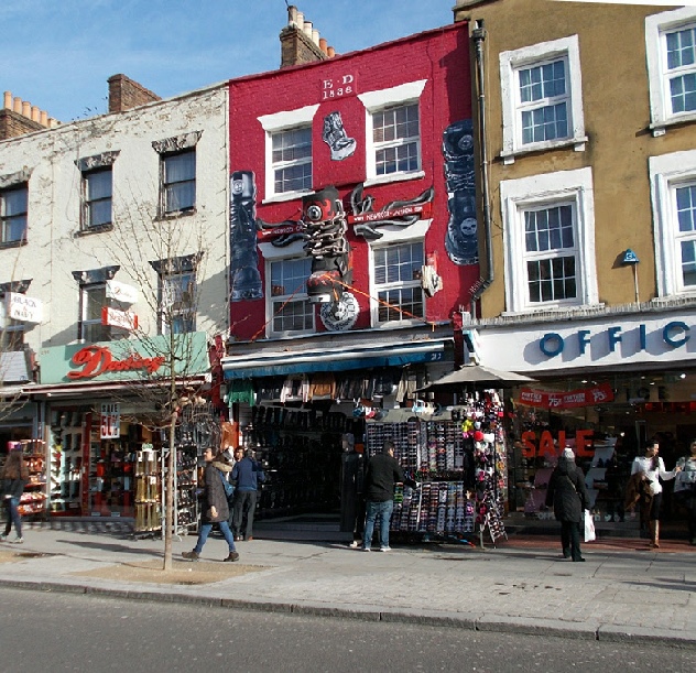 Newrock shoe shop on Camden High Street in London