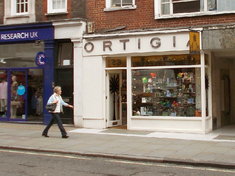 Ortigia toiletries shop on Marylebone High Street