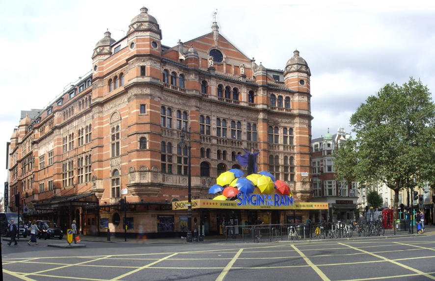 The Palace Theatre on Shaftesbury Avenue at Cambridge Circus