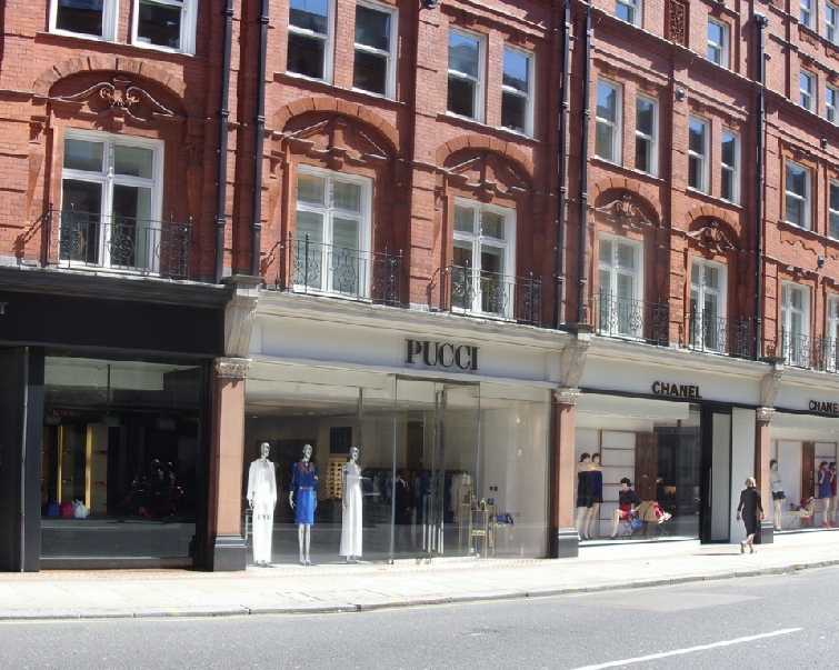 Sloane Street in Knightsbridge - Pucci womenswear shop