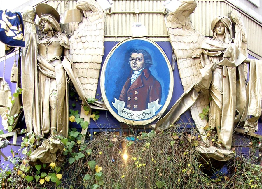 Antonio Salieri portrait at Salieri Restaurant
