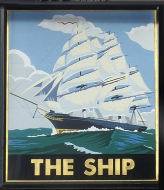 The Ship pub sign