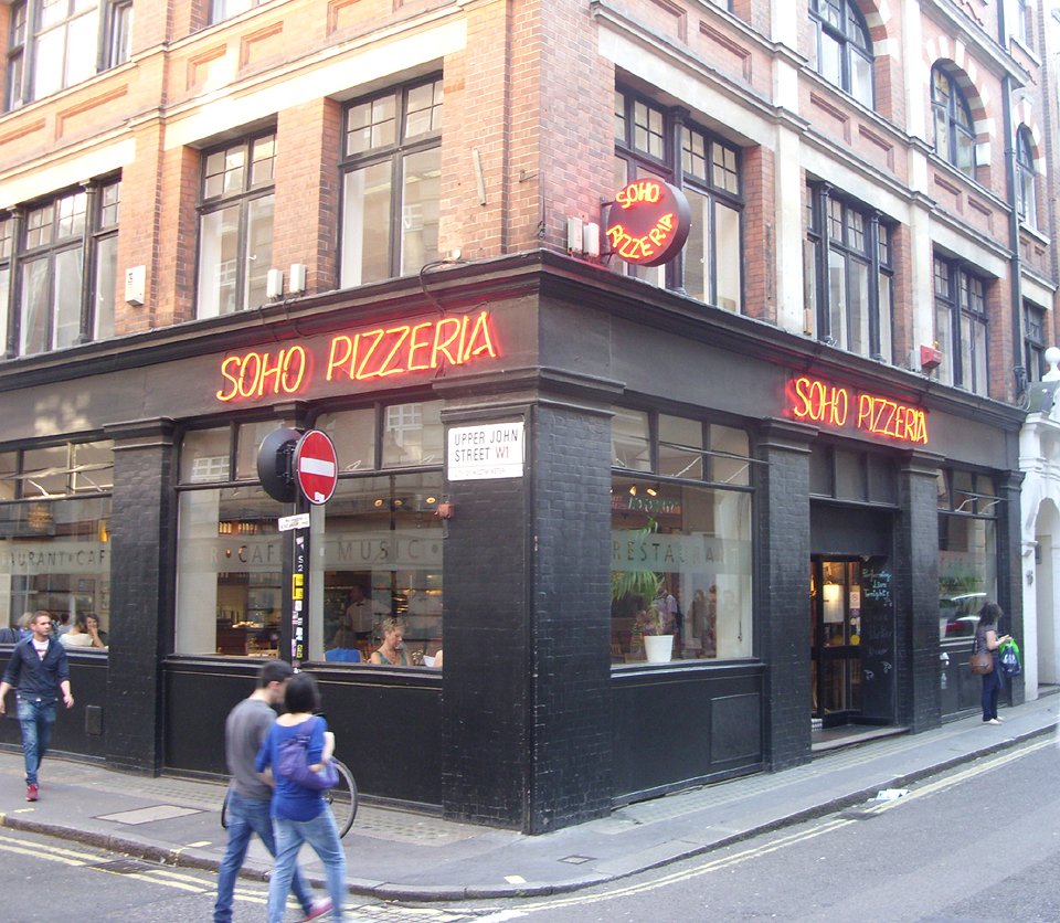 Soho Pizzeria on Beak Street in London