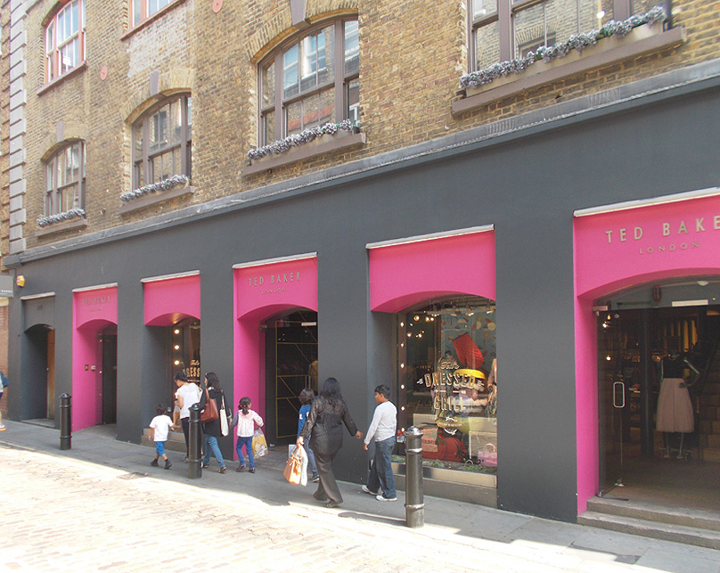 Ted Baker clothing shop on Floral Street in London's Covent Garden