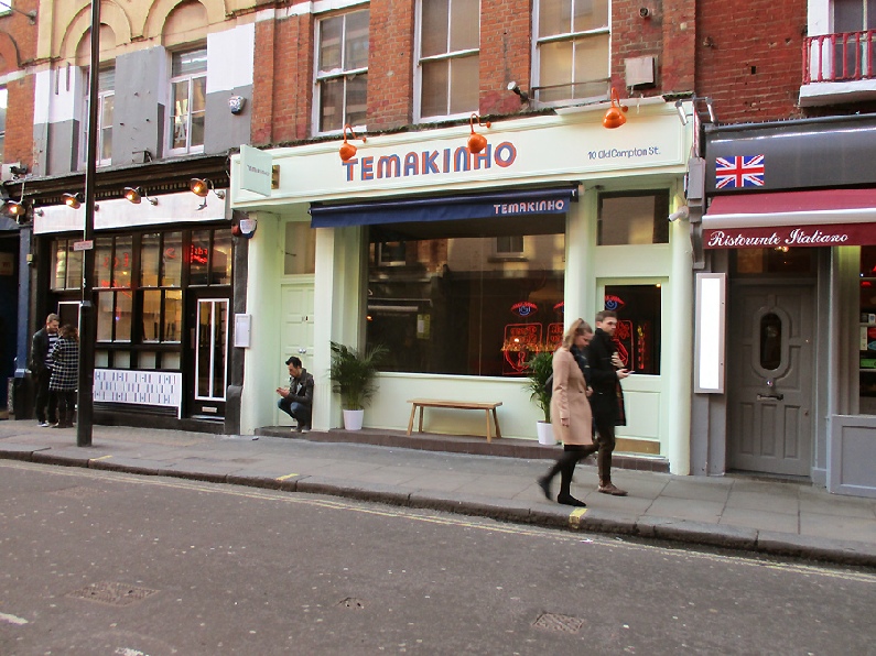 Temakinho restaurant on Old Compton Street in London's Soho