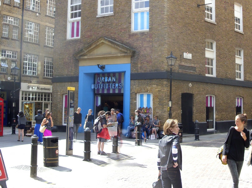 Urban Outfitters shop inLondon's Covent Garden, five minutes walk from ...