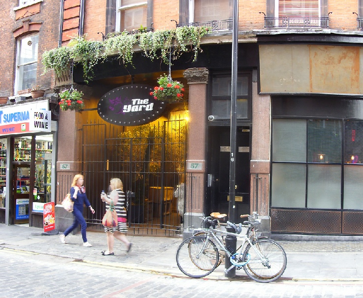 The Yard, gay venue on Rupert Street in London's Soho