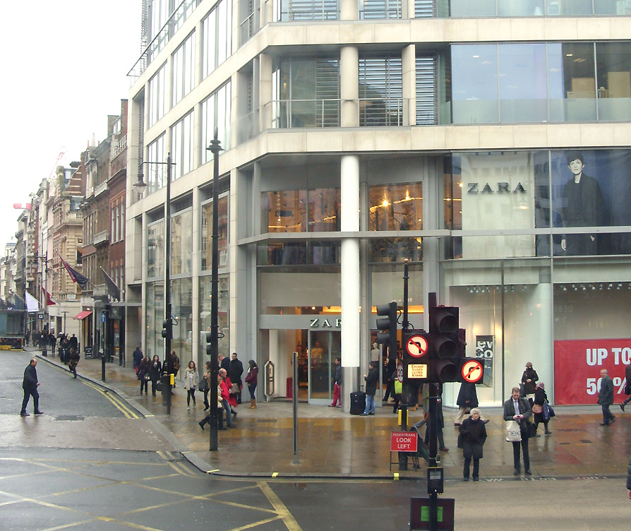 Zara at Oxford Street junction with New Bond Street