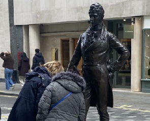 Statue of Beau Brummell on Jermyn Street London