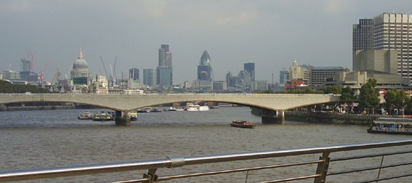 Waterloo Bridge across the River Thames