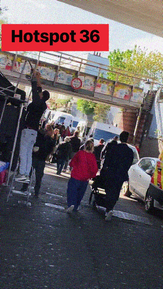 Another London hotspot: market stalls under Westway flyover
