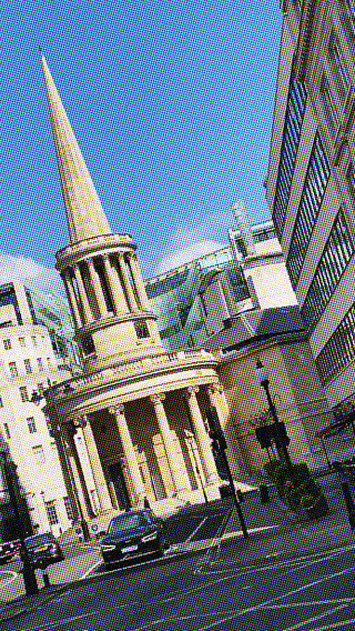 Another London hotspot: Broadcasting House and All Soul's Church