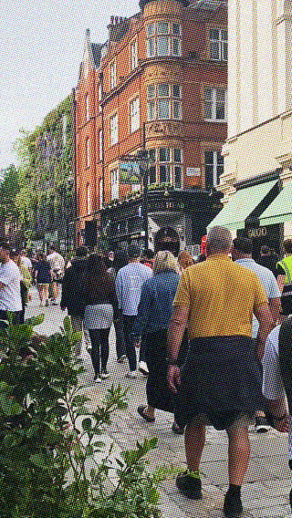 Another London hotspot: James Street down to the Market, popular with street entertainers