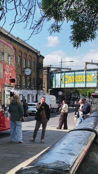 Another London Hotspot: Railway bridge and canal bridge at the Camden markets